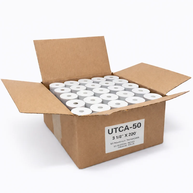 UTCA-50 (Epson Bullough) (Caisse enregistreuse) - 3 1/8" x 225' (50 rouleaux)