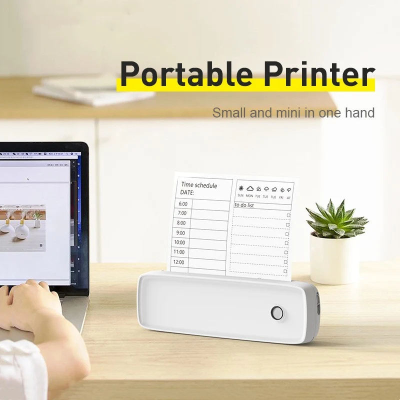 Imprimante Thermique Portable A4 – Impression Bluetooth Sans Encre
