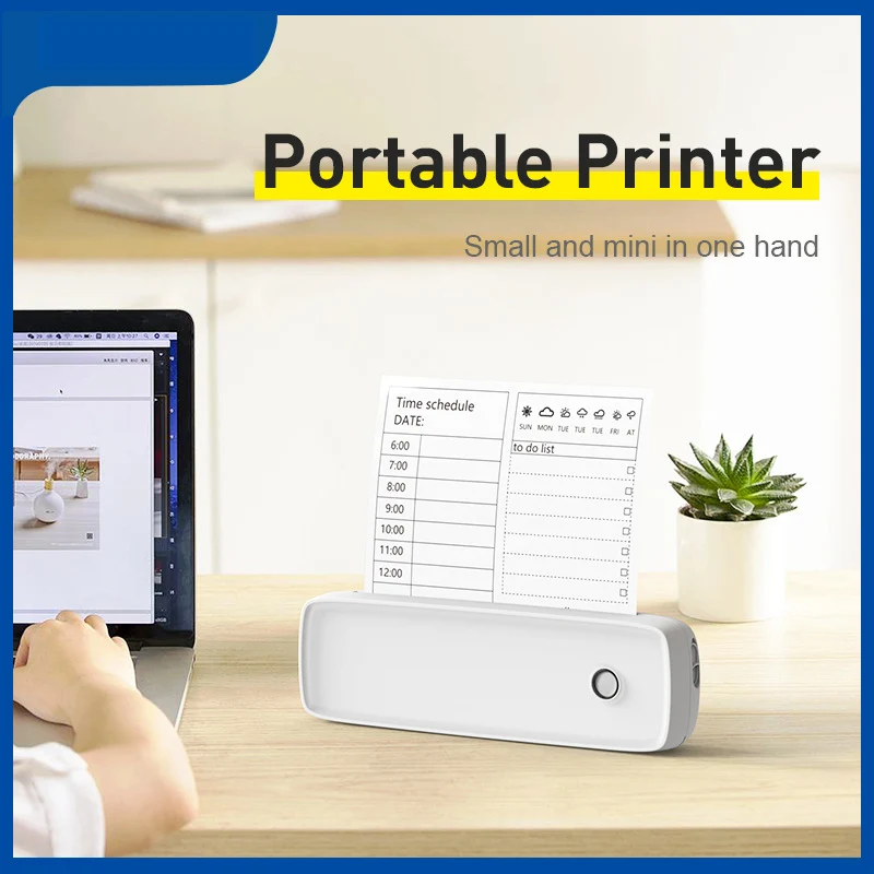 Imprimante Thermique Portable A4 – Impression Bluetooth Sans Encre
