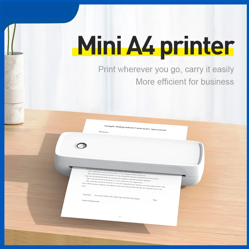 Imprimante Thermique Portable A4 – Impression Bluetooth Sans Encre
