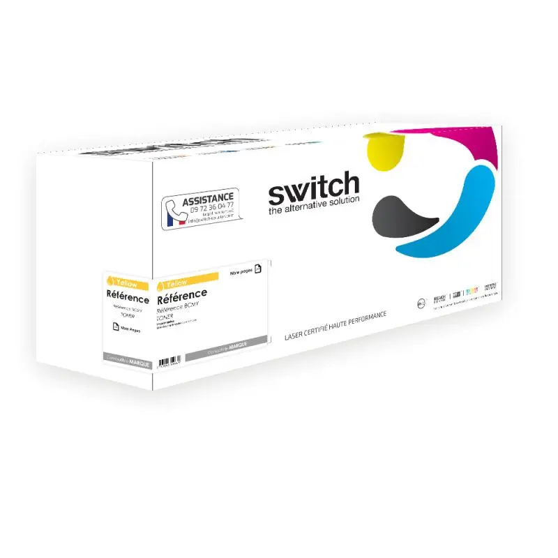 Xerox 6280 Toner Jaune compatible équivalent à 106R01394 · Switch
