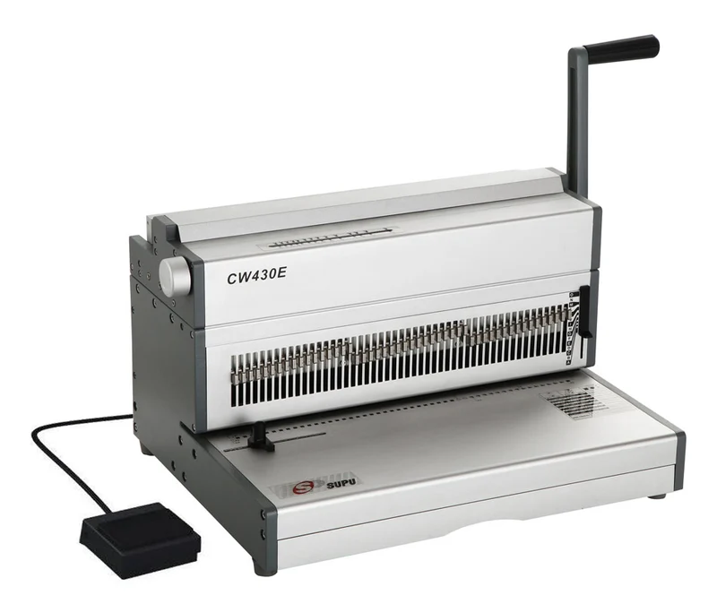 Supu CW430E Electric Wire-o Punching machine with Manual Closer