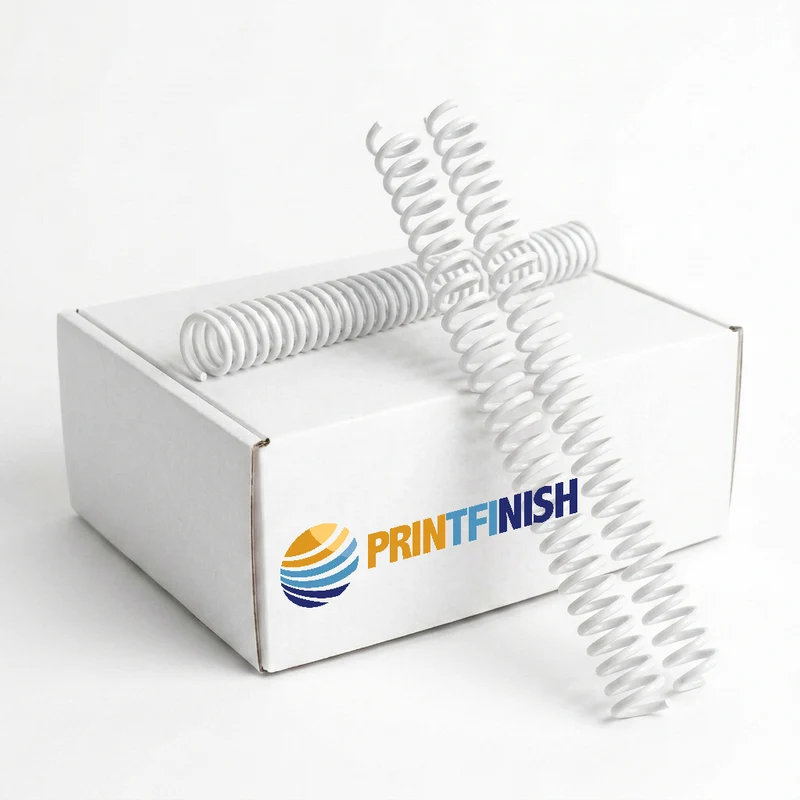 Plastic Coils 4:1 Pitch 12" (White)