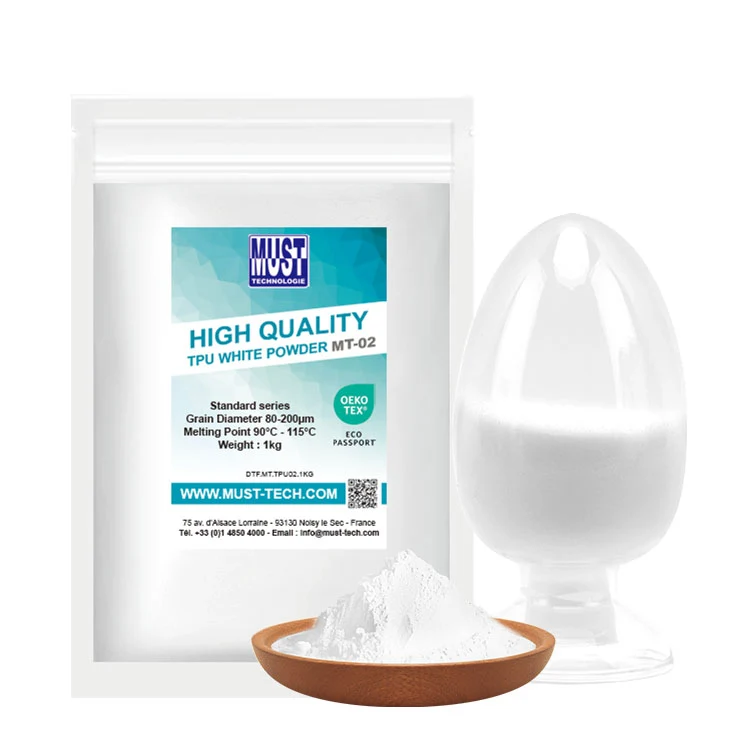 Poudre TPU DTF 1kg MT-02 - Poudre de Transfert Rapide Haute Qualité