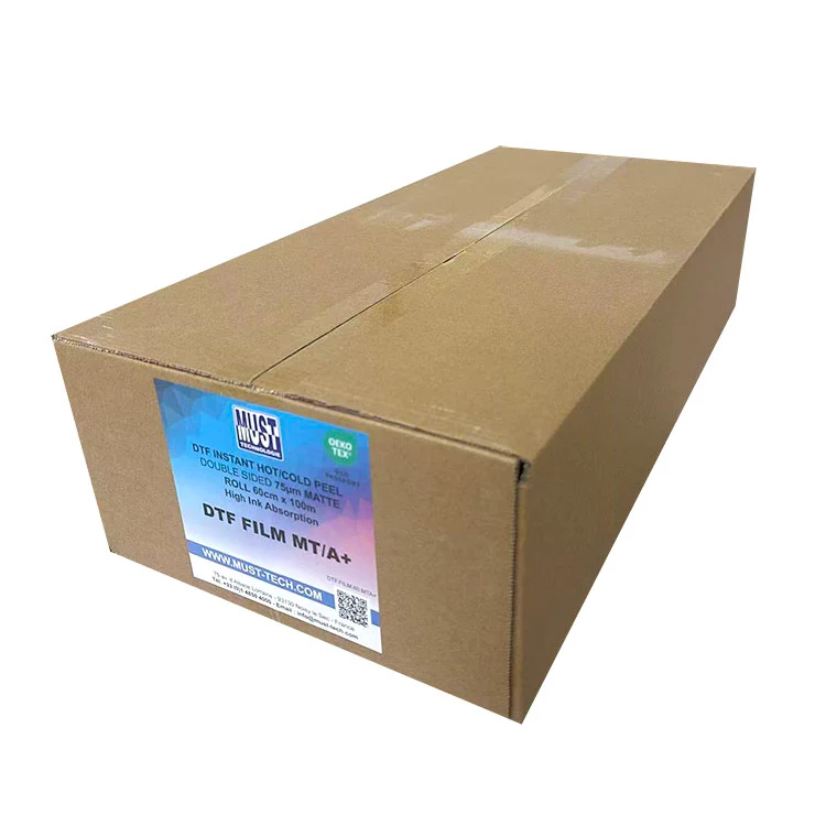 Rouleau DTF Papier Film MT/A+ pelage instantané - double face matte - 60cm x 100m - 75µ ⭐⭐⭐⭐⭐