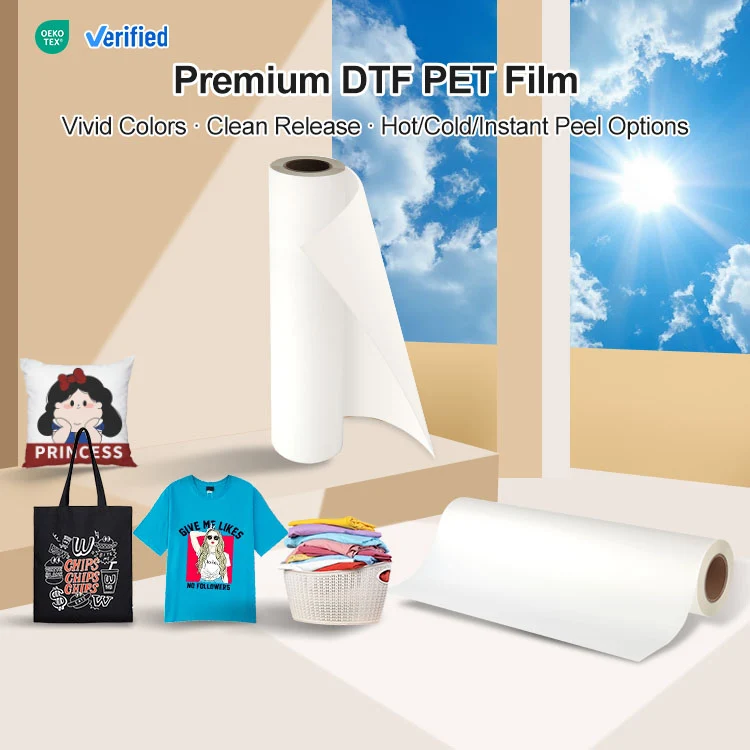 Rouleau DTF Papier Film MT/A+ pelage instantané - double face matte - 60cm x 100m - 75µ ⭐⭐⭐⭐⭐