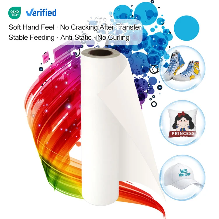 Rouleau DTF Papier Film MT/A+ pelage instantané - double face matte - 60cm x 100m - 75µ ⭐⭐⭐⭐⭐