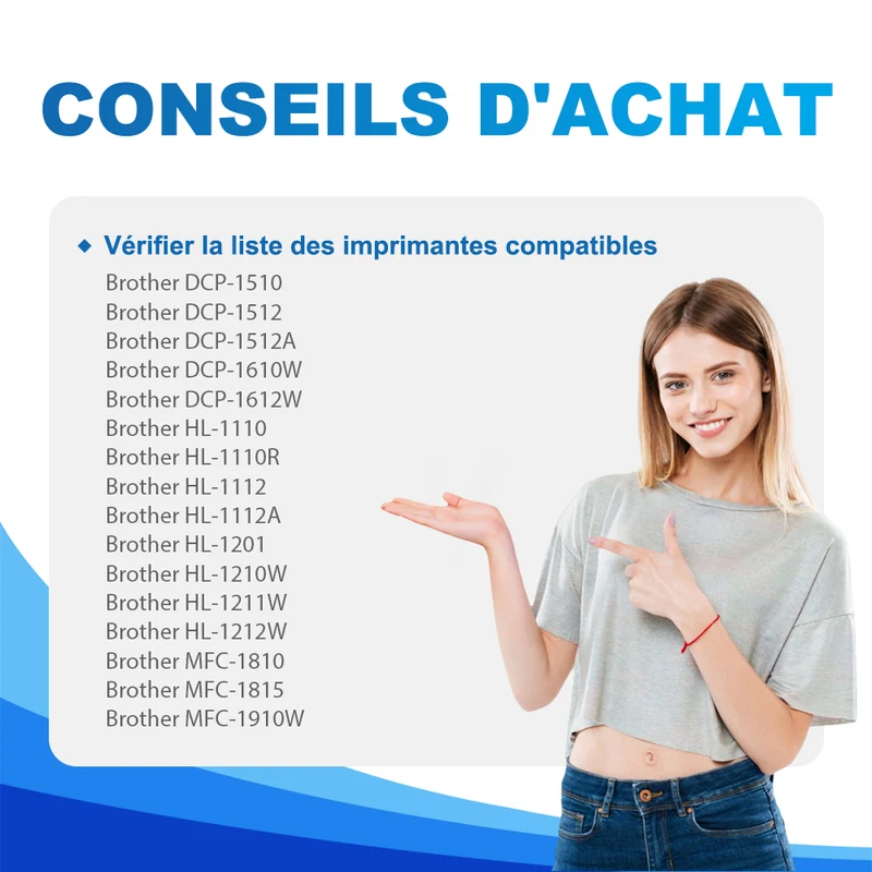 Compatible Brother DCP-1612W Toner - TN1050