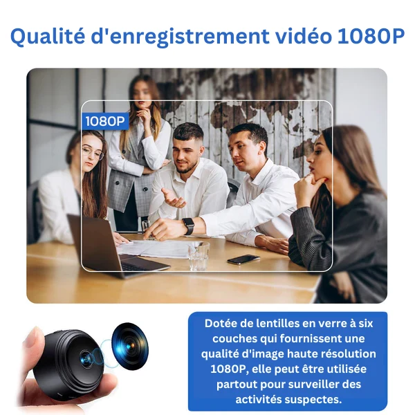 Caméra Full HD pour Surveillance Discrète