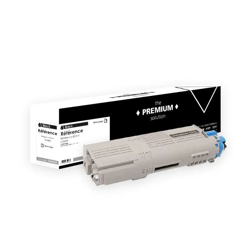OKI C8600 Toner Noir compatible équivalent à 43487712