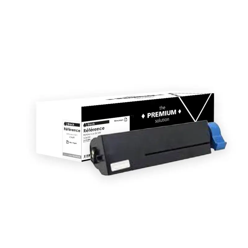 OKI 411 Toner Noir compatible équivalent à 44574702, 44574902