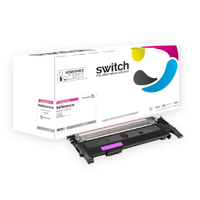 Samsung C404 Toner Magenta compatible équivalent à CLTM404SELS · Switch