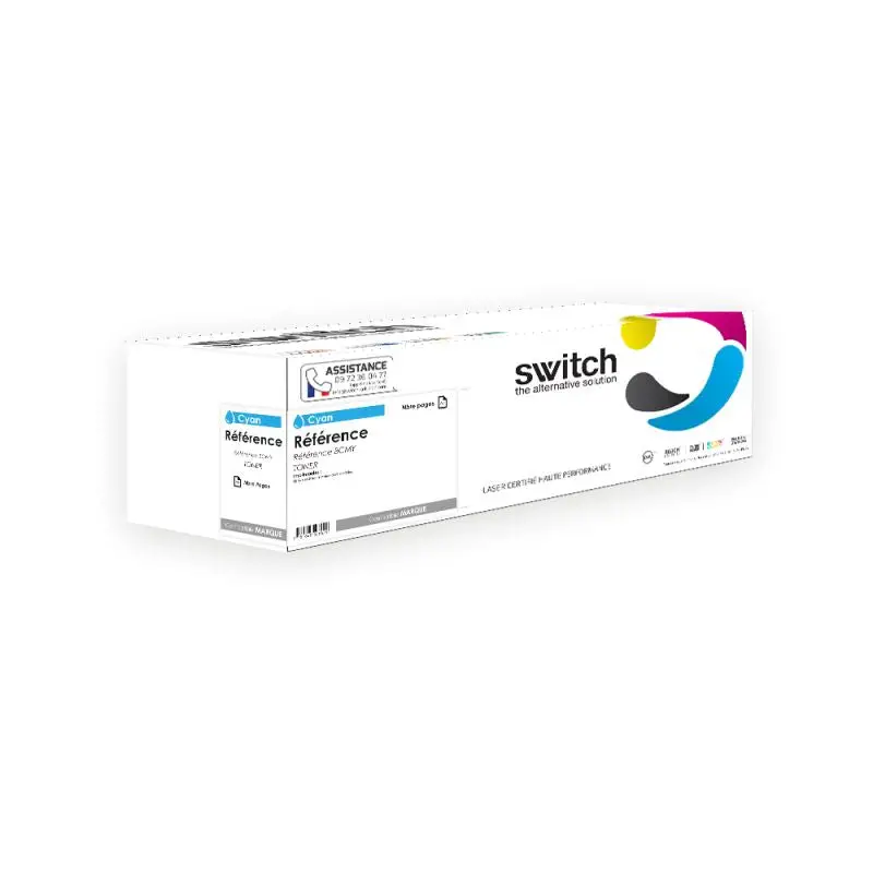 OKI C5600 Toner Cyan compatible équivalent à 43381907 · Switch
