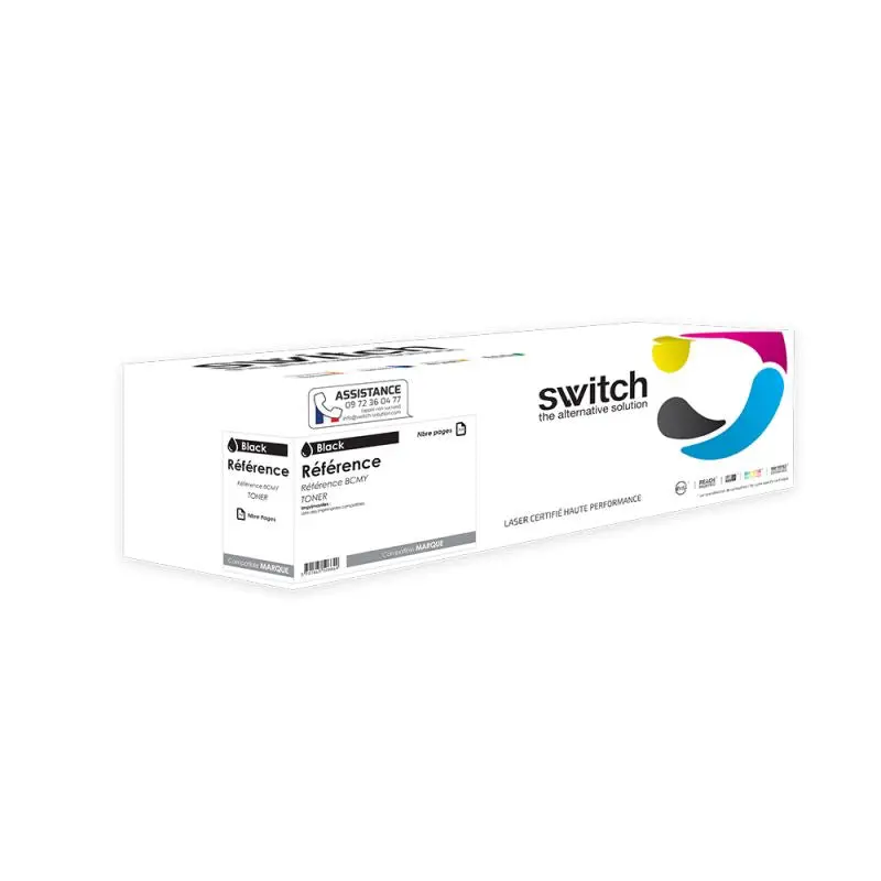 OKI 1103402 Toner Noir compatible équivalent à 01103402, Type 9 · Switch