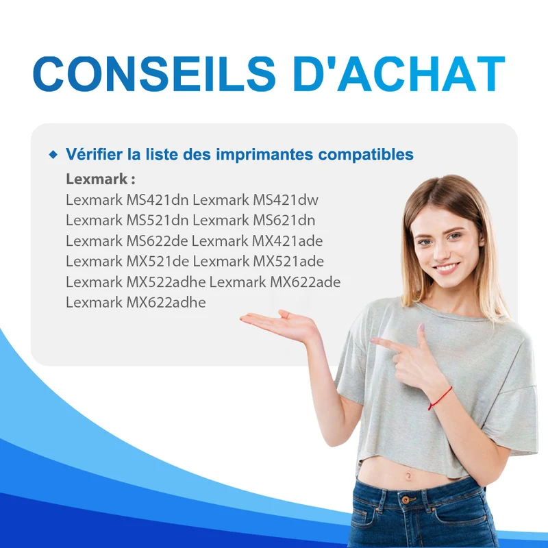 56F2X00 Toner Compatible Lexmark MS421dn, MS521dn, MS621dn, MX421ade
