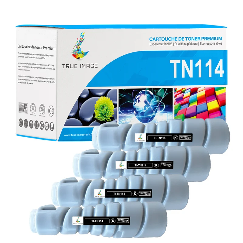 TN114 Toner Compatible Konica Minolta bizhub 162, 163, 210, 211, Di152, Di1611, Di2011