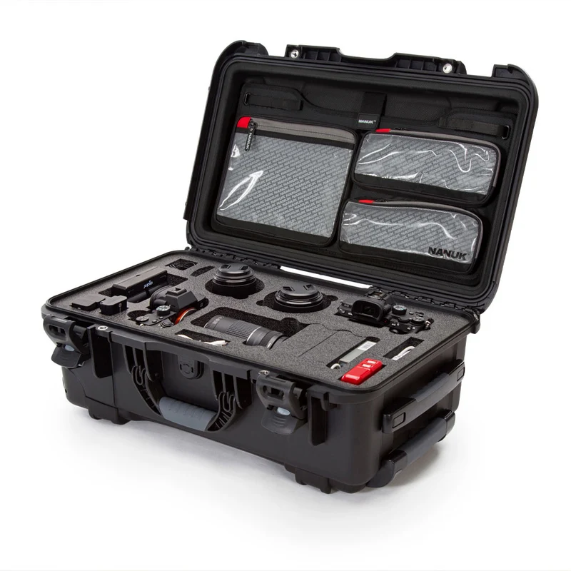 Valise Rigide à roulettes Nanuk 935 avec Organisateur de couvercle pour 2 Boitiers