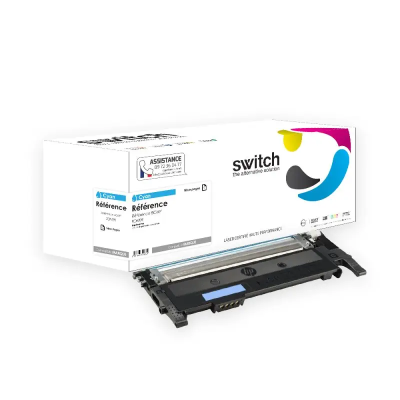 Samsung C4092 Toner Cyan compatible équivalent à CLP-C4092SELS · Switch