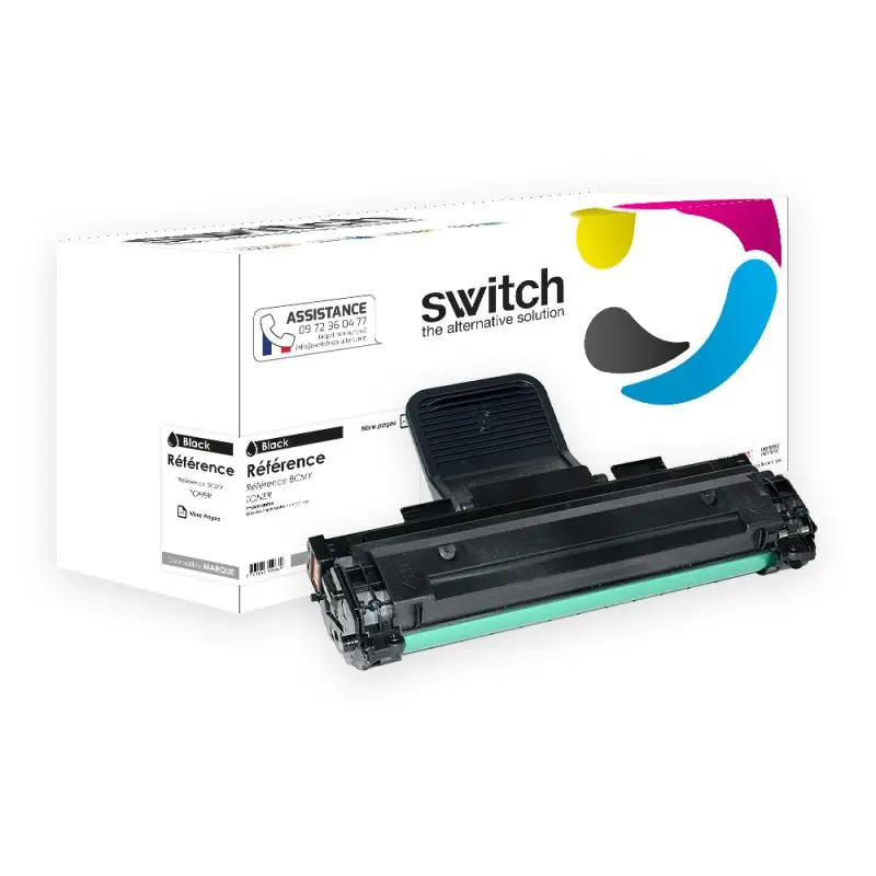 Samsung 119 Toner Noir compatible équivalent à ML-2010D3ELS, MLT-D119SELS, ML-1610D · Switch