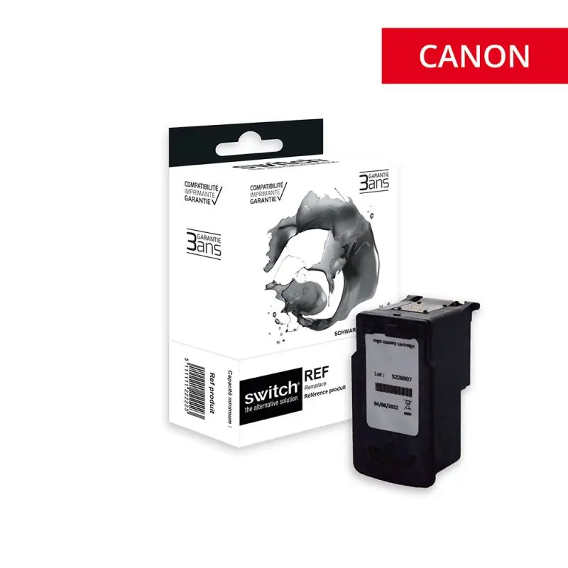 Canon 37 Cartouche Noir remanufacturé équivalent à PG37, 2145B001 · Switch