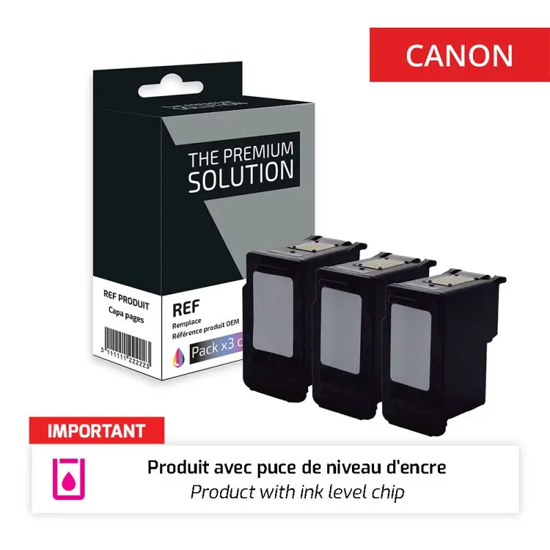 Canon 545XL/546XL Cartouche Pack 4 Couleurs remanufacturé équivalent à 545XL, 8286B001, 546XL