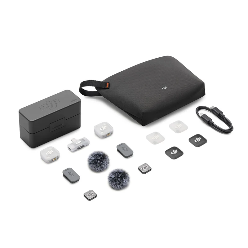 Mic Mini 2 (2 TX + 1 RX Téléphone USB-C + Boîtier de recharge)