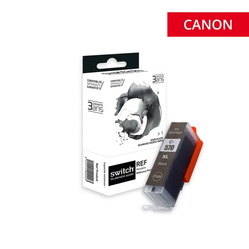 Canon 570XL Cartouche Noir compatible équivalent à PGI570PGBKXL, 0318C001 · Switch