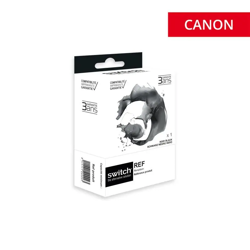 Canon 8 Cartouche Photo Noir compatible équivalent à CLI8B, 0620B001 · Switch
