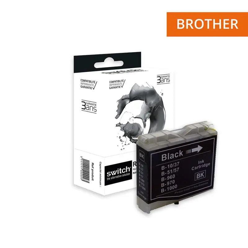 Brother 970/1000 Cartouche Noir compatible équivalent à LC970, LC1000B · Switch