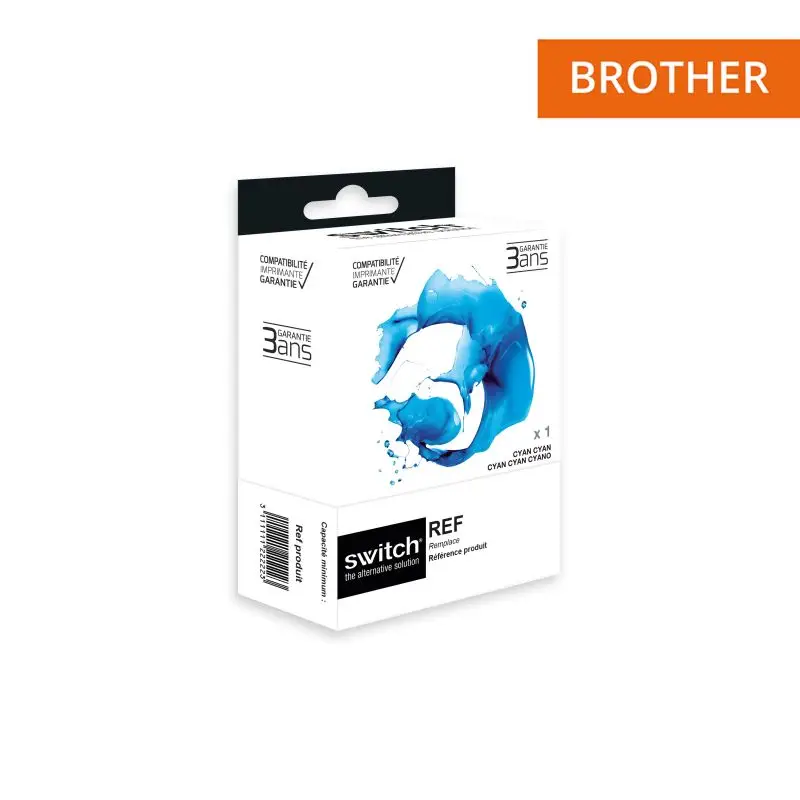 Brother 427 Cartouche Cyan compatible équivalent à LC427C · Switch
