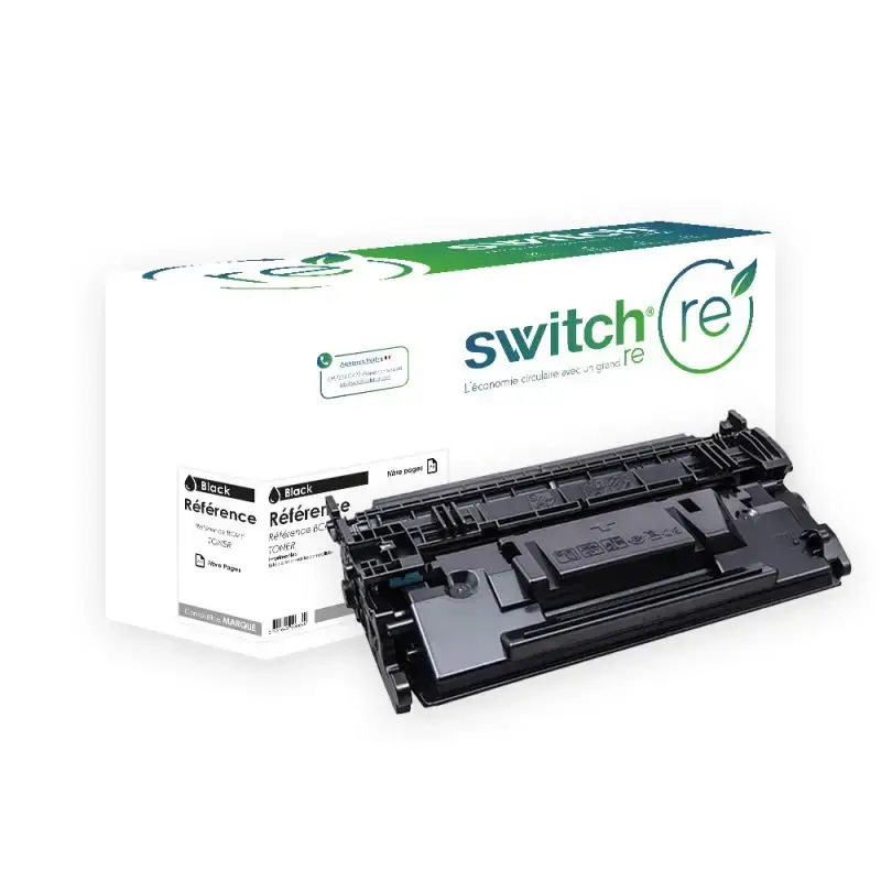 HP 87X Toner Noir remanufacturé équivalent à CF287X · Switch RE