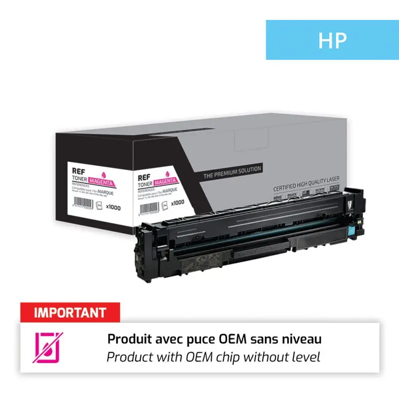 HP 216A Toner Magenta remanufacturé puce OEM équivalent à W2413A