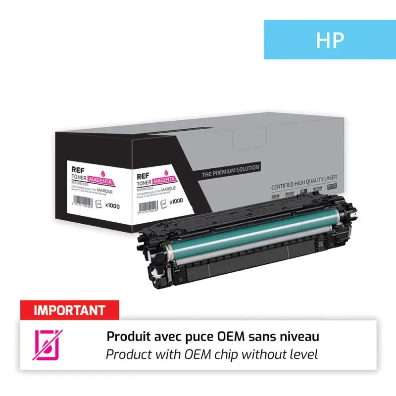 HP 212A Toner Magenta remanufacturé puce OEM équivalent à W2123A