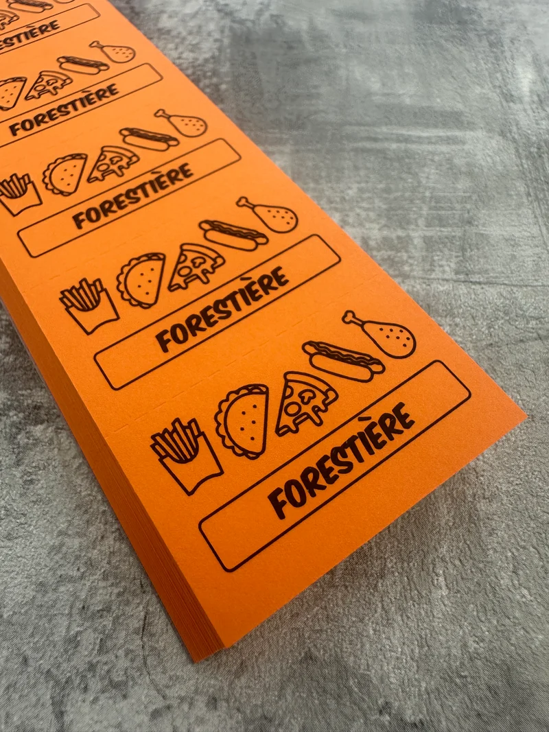 Carnet de tickets repas à personnaliser - 1000 tickets