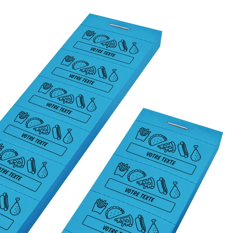 Carnet de tickets repas à personnaliser - 1000 tickets