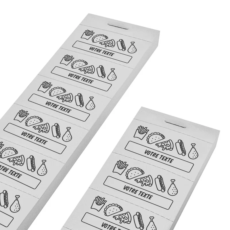 Carnet de tickets repas à personnaliser - 1000 tickets