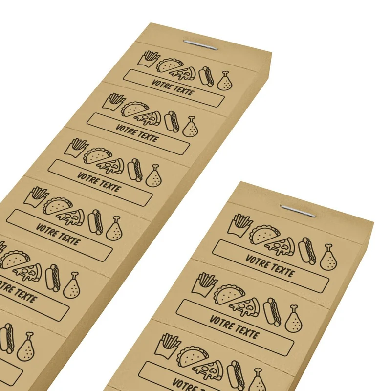 Carnet de tickets repas à personnaliser - 1000 tickets
