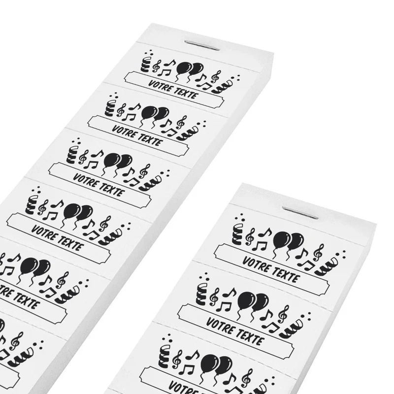 Carnet de tickets fête à personnaliser - 1000 tickets