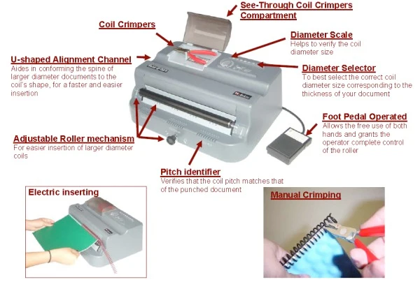 Akiles Finish@Coil-M Electric Coil Inserter with Manual Crimpers