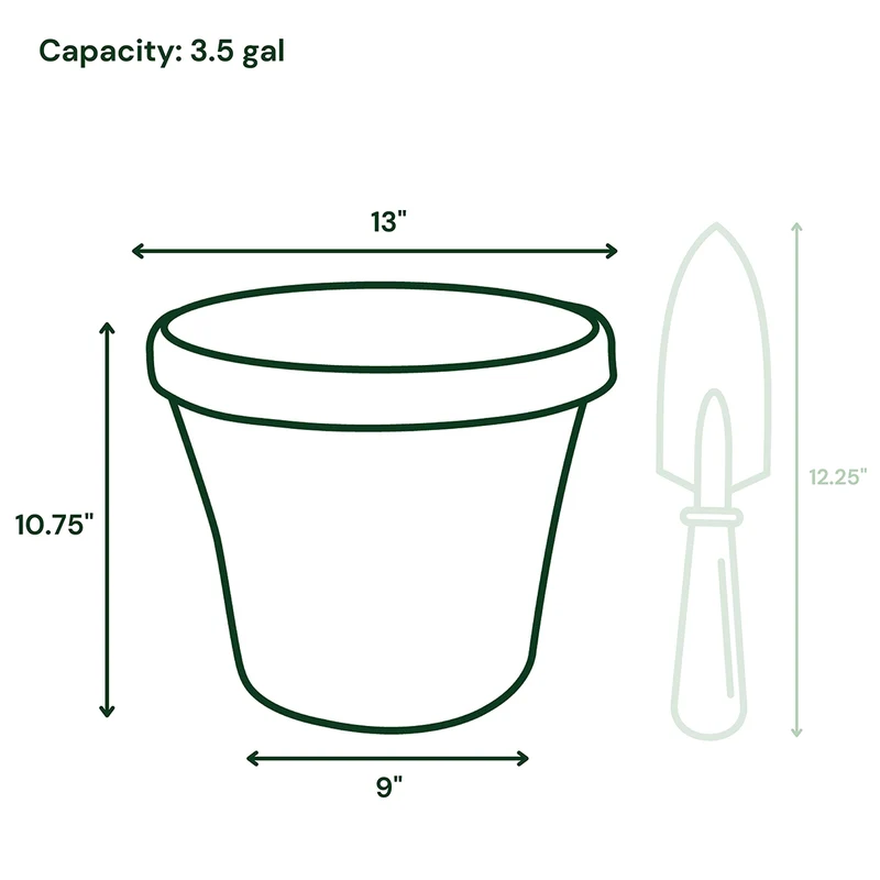 Bloem Terra Planter in Basil