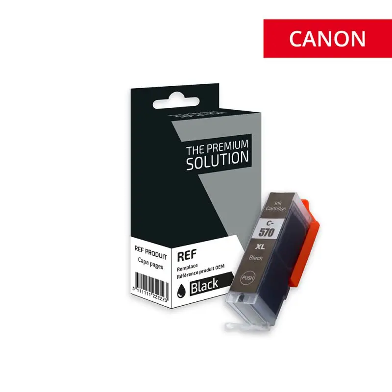 Canon 570XL Cartouche Noir compatible équivalent à PGI570PGBKXL, 0318C001