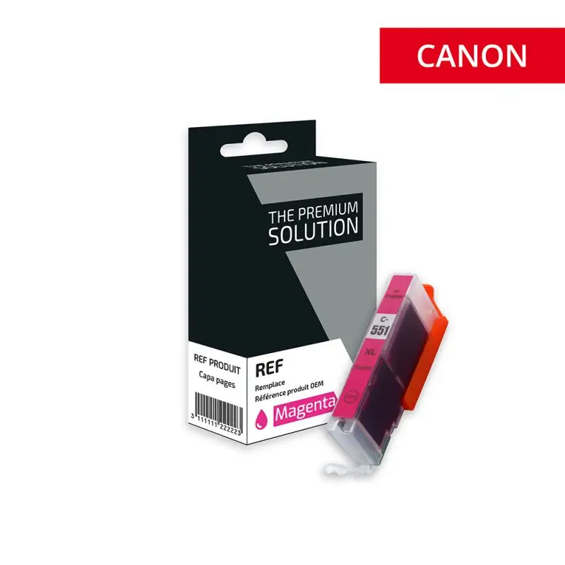 Canon 551XL Cartouche Magenta compatible équivalent à CLI551MXL, 6445B001