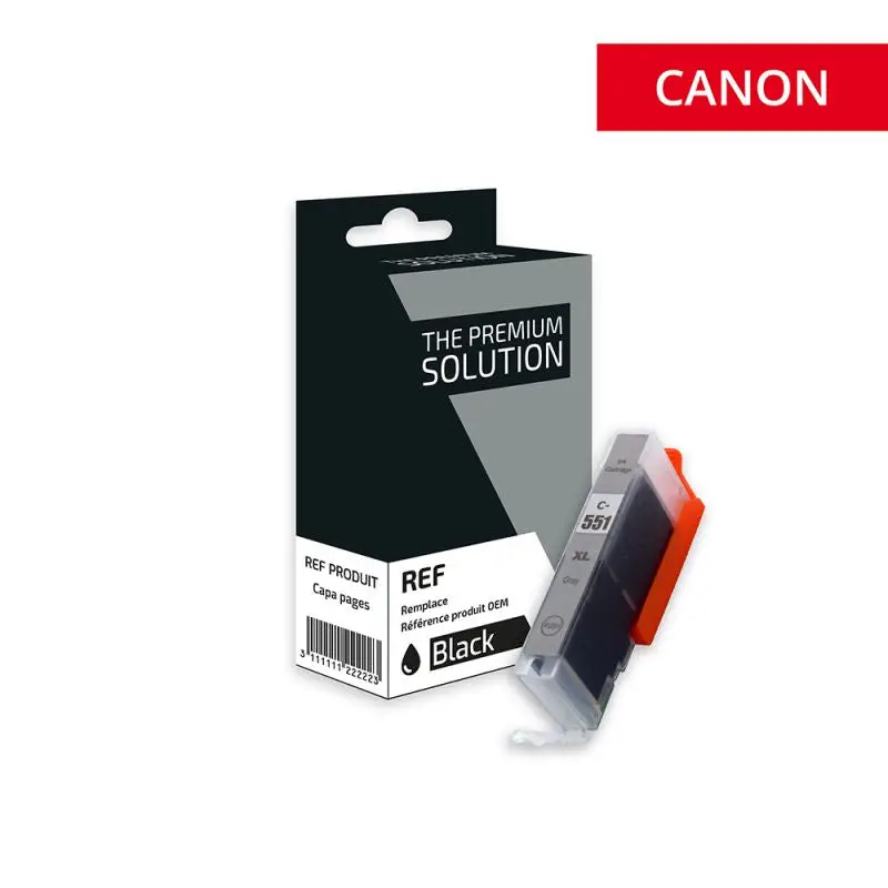 Canon 551XL Cartouche Grey compatible équivalent à CLI551GYXL, 6447B001