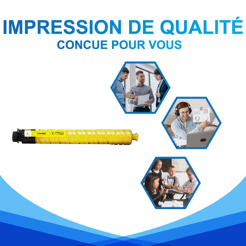 Compatible Ricoh 841854 Toner Jaune 22500 pages