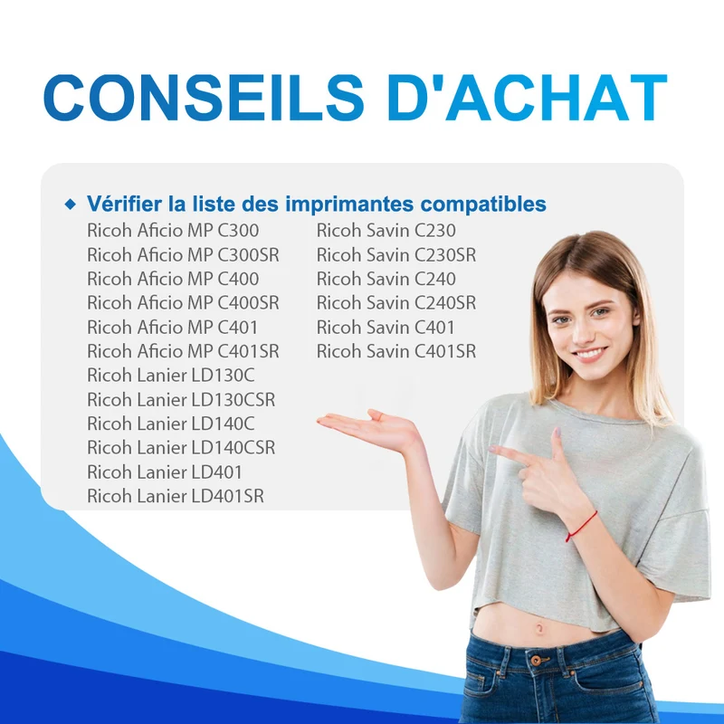 Compatible Ricoh 842041 Toner Jaune 6000 pages