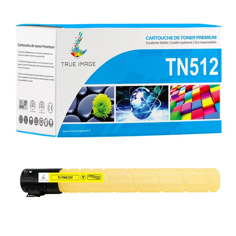 Compatible Konica Minolta TN512Y Toner Jaune 25000 pages