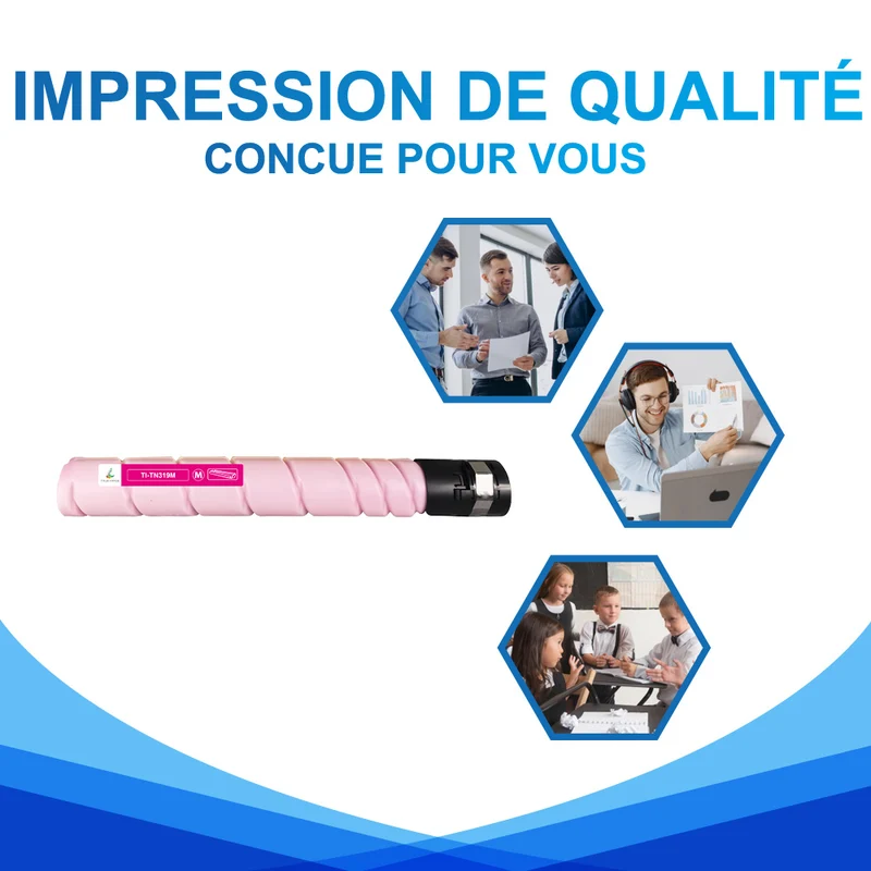 Compatible Konica Minolta TN319M Toner Magenta 26000 pages