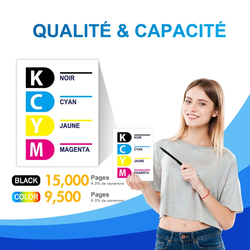 Pack Ricoh MPC2503 CMYK Toners Compatibles Ricoh Aficio MP C2003, C2503
