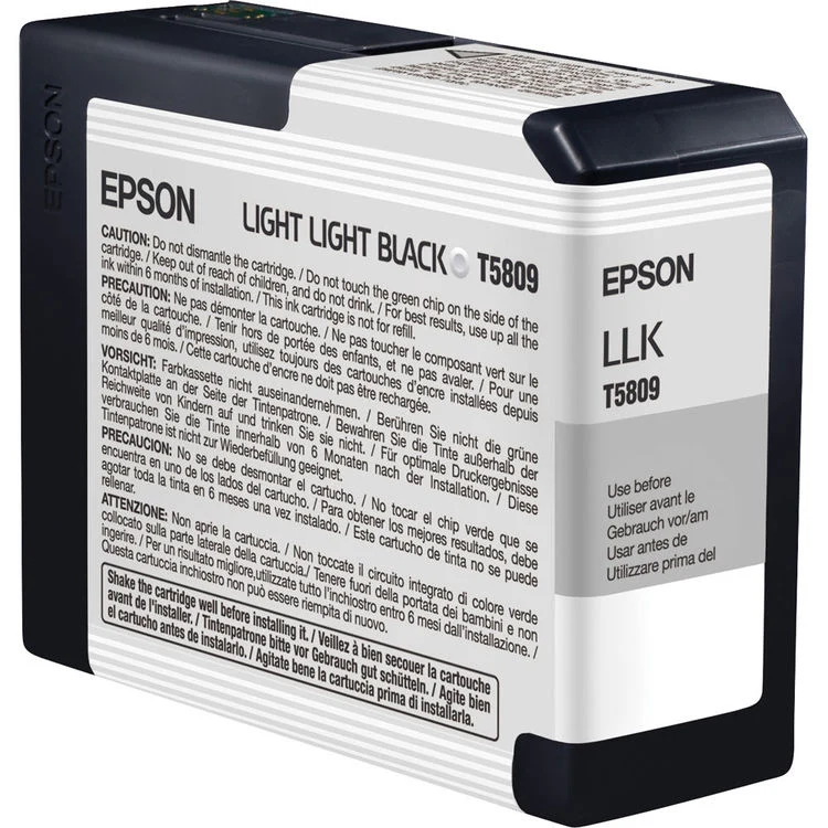 Cartouche d’Encre UltraChrome K3 T580 Noir Très Clair (80 ml)