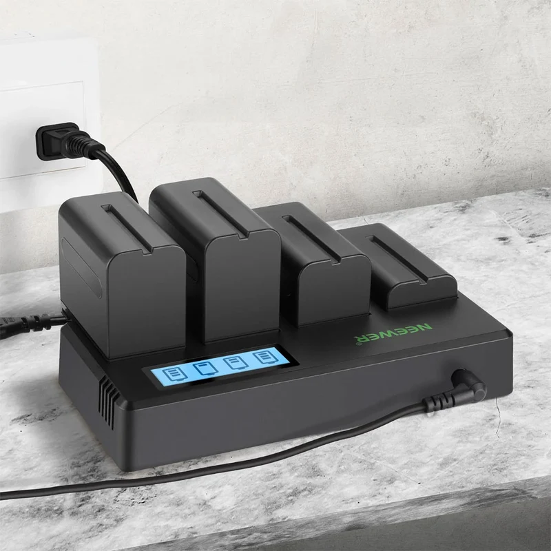 Chargeur Quadruple avec 4 Piles NP-F550